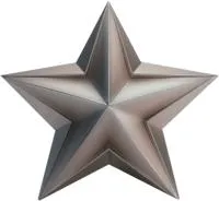 Звезда из нержавеющей стали декор на стелу в Калуге (518508)
