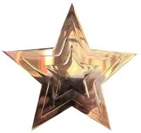 Звезда на памятник ø 150 (518234) монтаж обелиск - стела мм. пустотелая  в Калуге