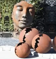 Кортен 3 шара — парк декор (518952) ∅ 950 750 450 мм. Калуга 