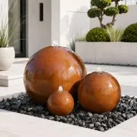 Шары 3 шт. фонтан Corten от (518907) ∅ 0,35 до 1 м. Калуга