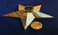Звезда латунь ø 1100 мм. (514225) монтаж комплект горелка ГВД 379 10 89 00 ПС вечный огонь пустотелая в Калуге